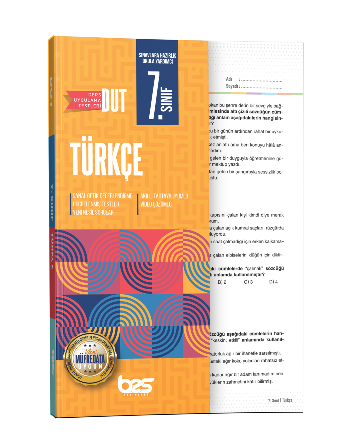 BES DUT 07.SINIF UYGULAMA TESTİ TÜRKÇE - 2025-26